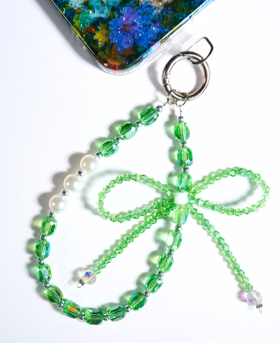 Green Bow Phone Bracelet