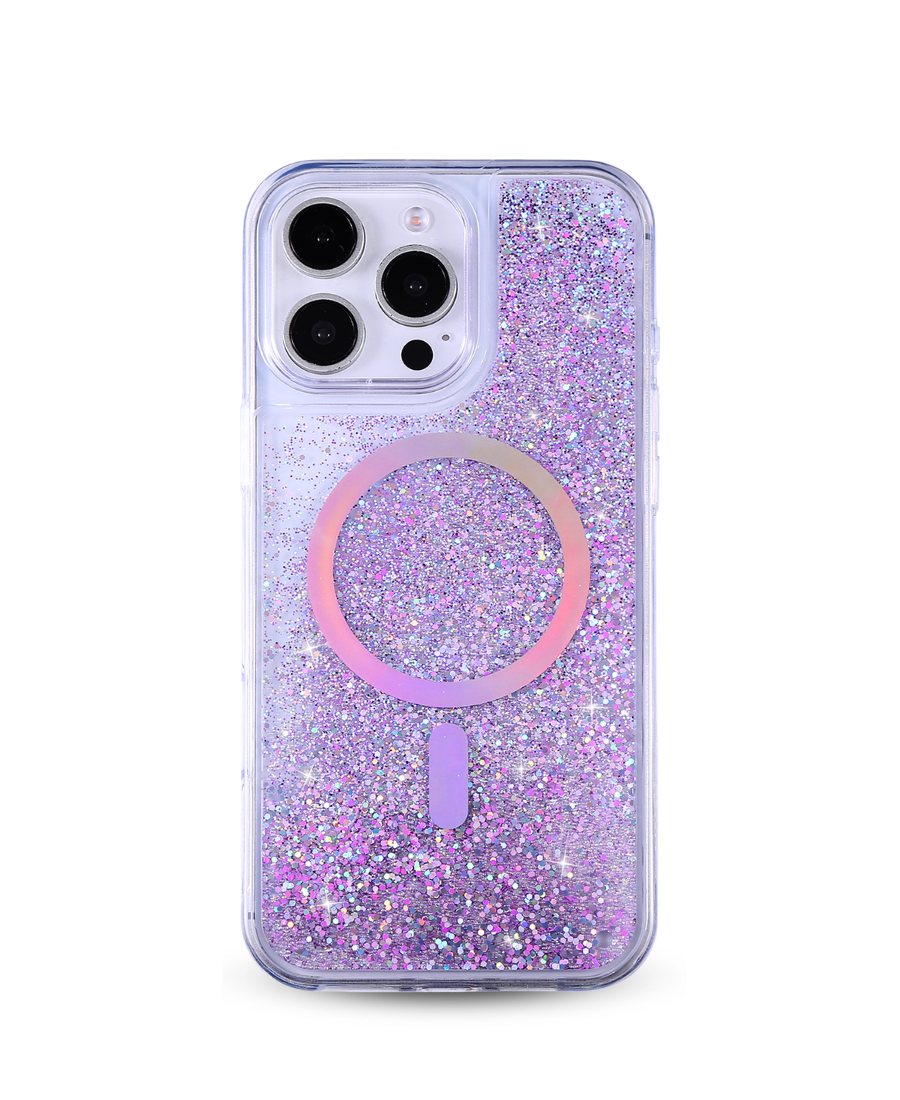 Purple Holo Glitter MagSafe Phone Case