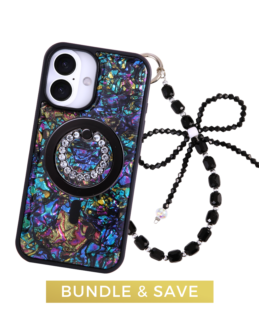 Black Abalone Shell MagSafe Set